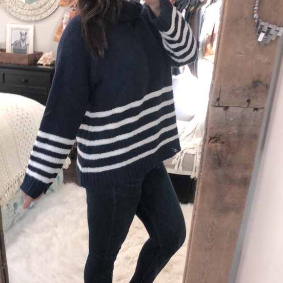 PHILOSOPHY size XLarge navy blue turtleneck sweater - Picture 2 of 5